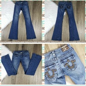 True Religion Joey Flare Seam Jeans Size 25